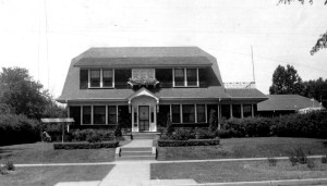 The house on North Eighth Street in the 1930s. 